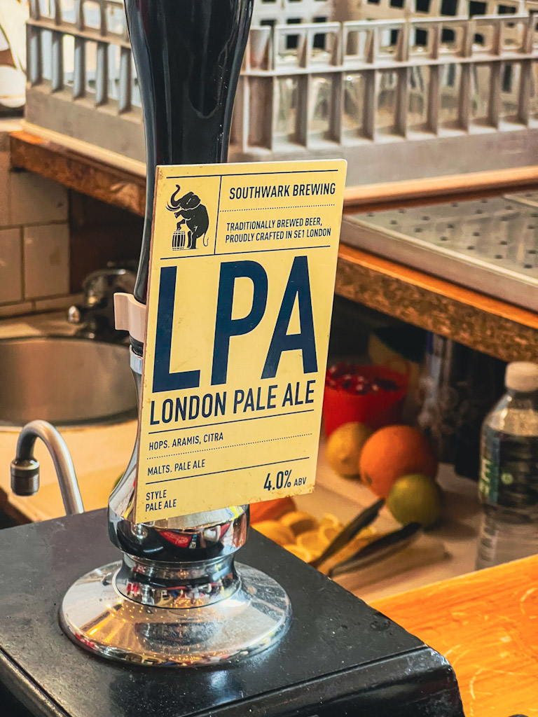 Beer #4953 LPA – London Pale Ale @ Southwark Brewing Company (Bermondsey Beer Mile Begins)