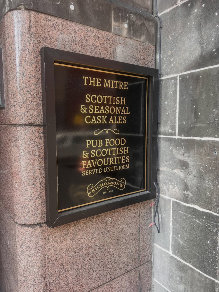 The Mitre Bar cask ales