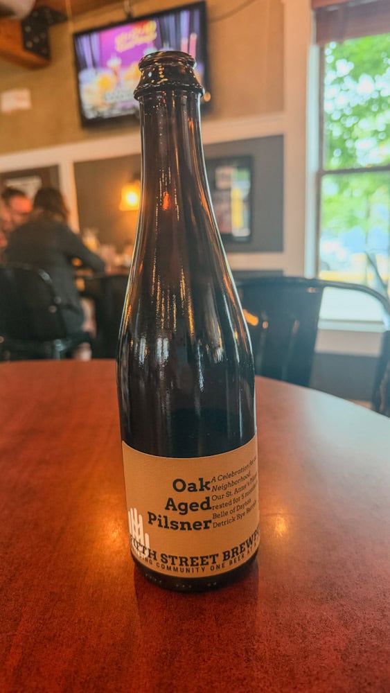 Fifth Street Brewpub 50th Anniversary St. Anne's Hill Oak Aged Pilsner